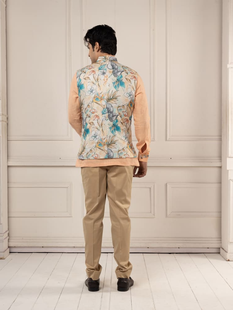 Peach & Summer Floral Jacket