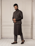 Graphite Embroidered Jacket Set