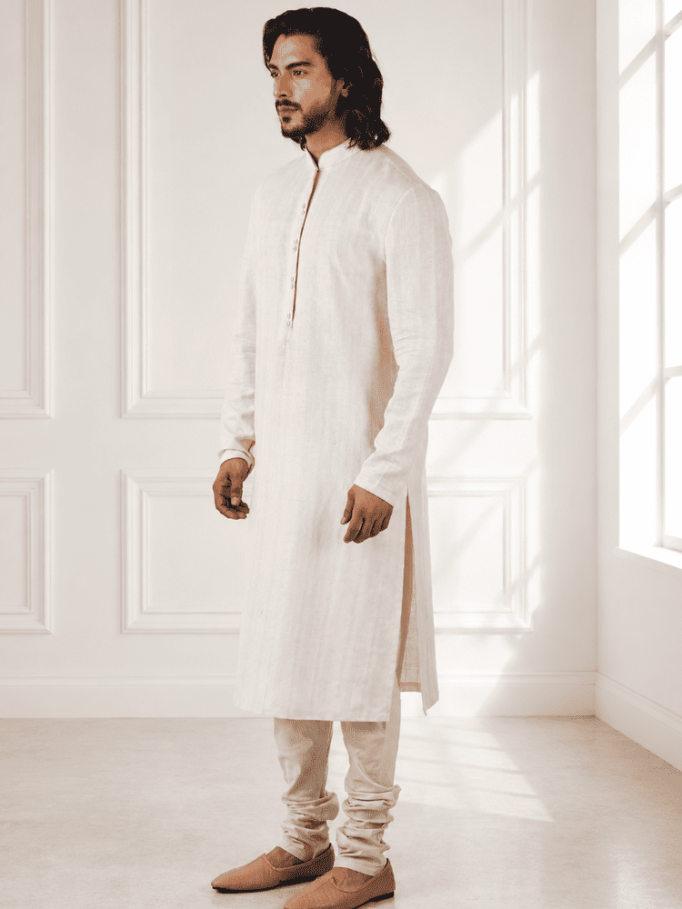 Pink thread work Jacket Set