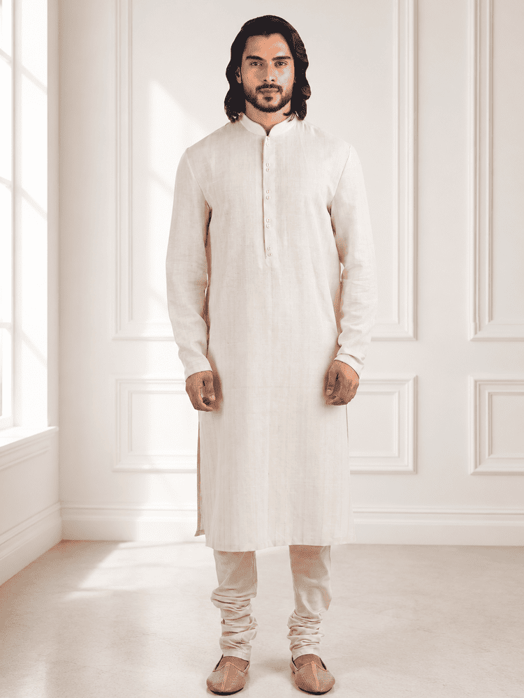 Pink thread work Jacket Set