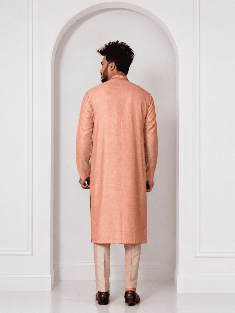 Pink Moti Work Kurta Set