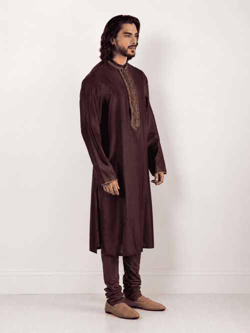 Aqua embroidered Kurta Set