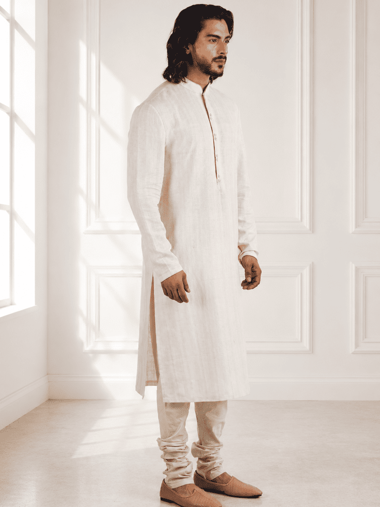 Pink thread work Jacket Set