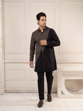 Black Color Black Short Kurta Set