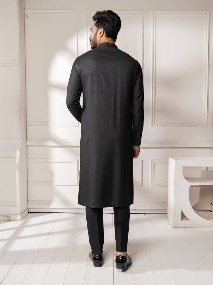 Black Mirror Work Kurta Set