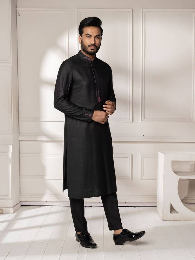 Black Mirror Work Kurta Set