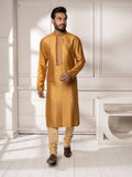 Mustard Kashmiri Embroidery Kurta Set