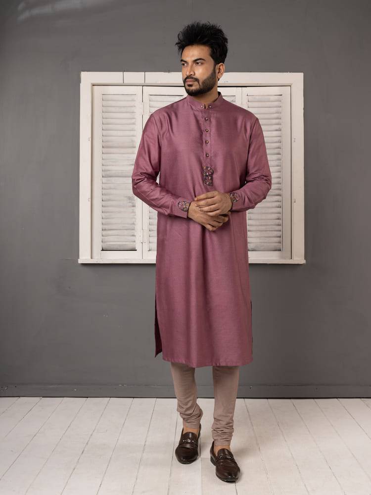 Floral Threadwork Embroidered Jacket Set