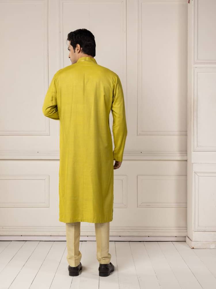 Green Gota Embroidered Kurta Set