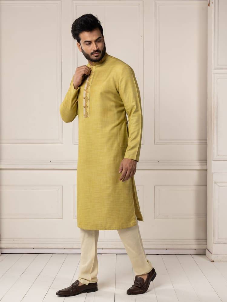 Green Kashmiri embroidery Kurta Set