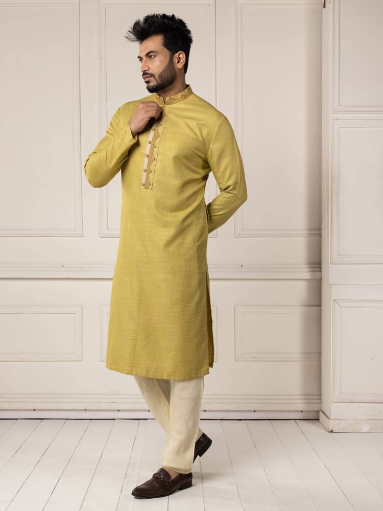 Green Kashmiri embroidery Kurta Set