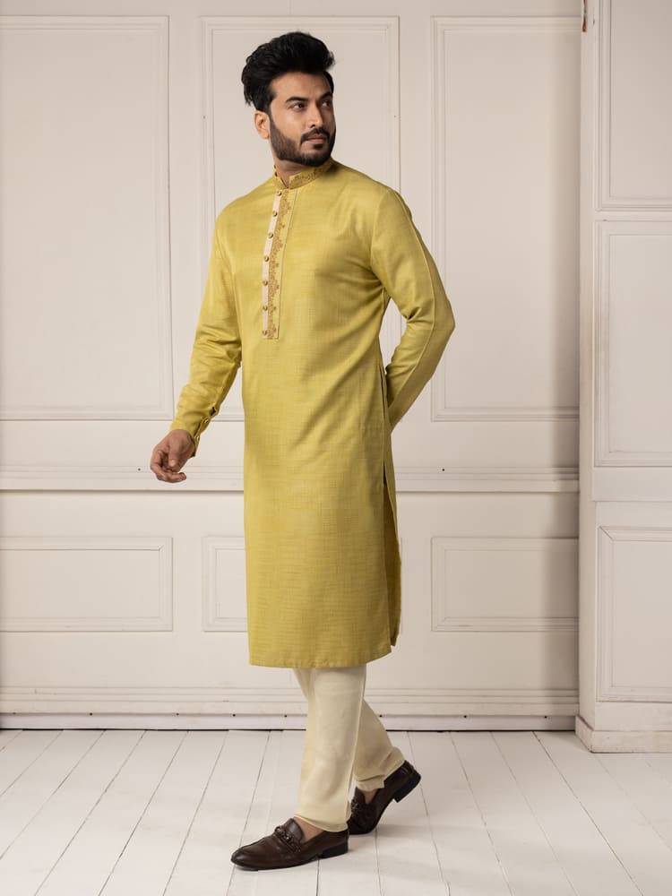 Green Kashmiri embroidery Kurta Set