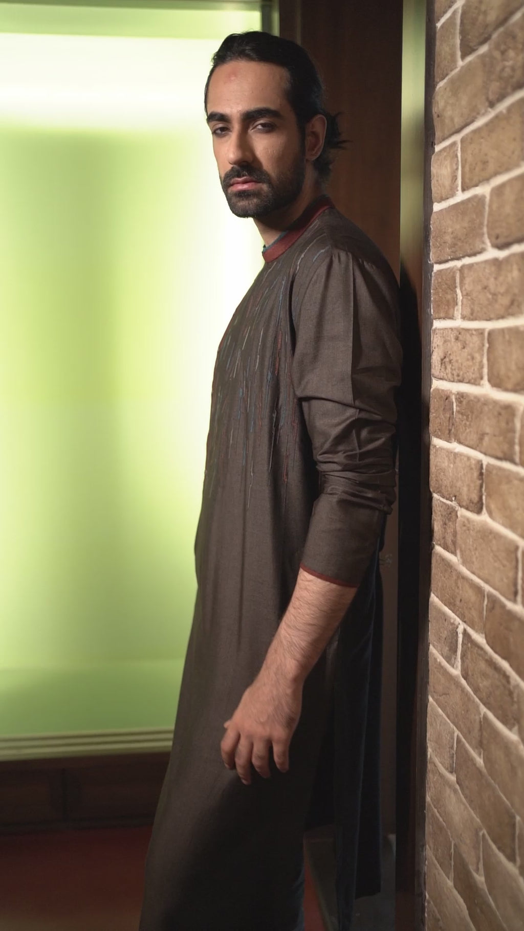 Dark Brown Kurta Set