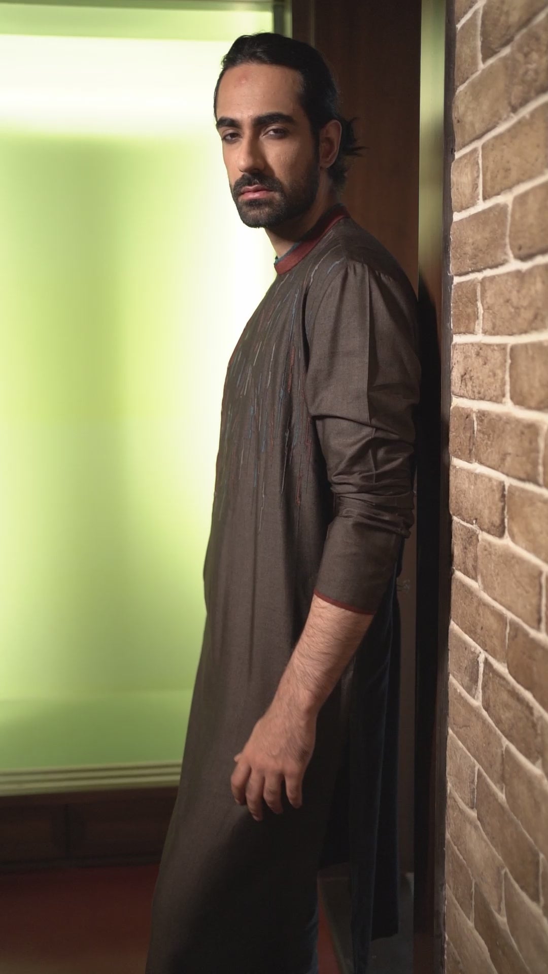 Dark Brown Kurta Set