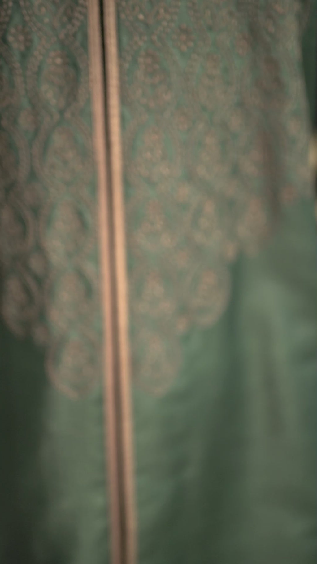 Teal Green Full Open Kurta Set